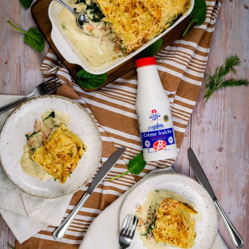 Lasagnes Saumon Épinards Frais