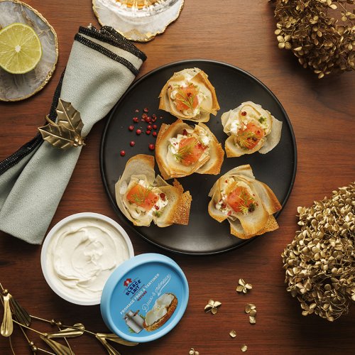 NIDS DE BRICK AU SAUMON FUMÉ