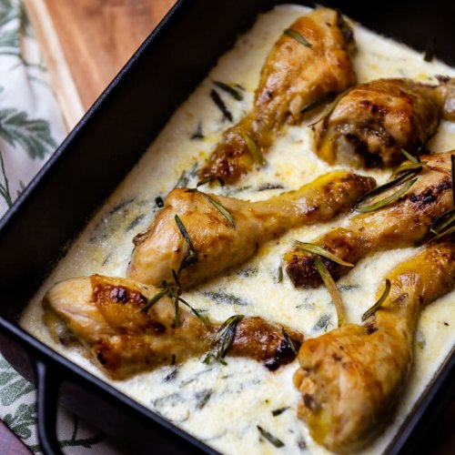 Pilons de poulet rôti à l’estragon