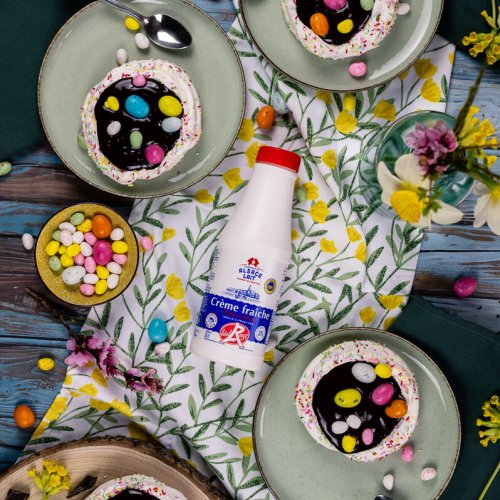 Nids de pâques & crème au chocolat