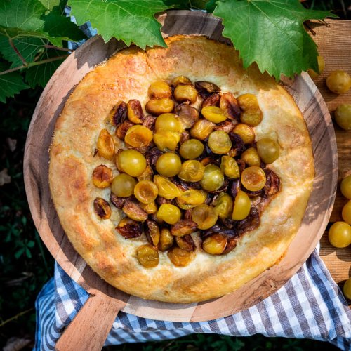 Tarte rustique briochée aux mirabelles